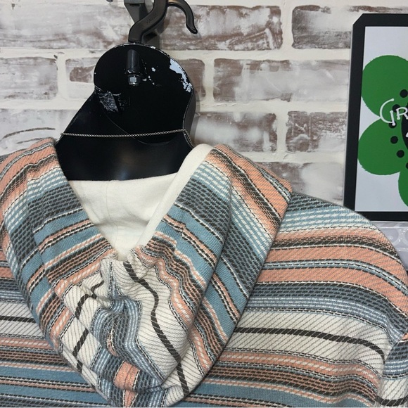 Far west Striped Hooded Sweater 2XL - Picture 6 of 7